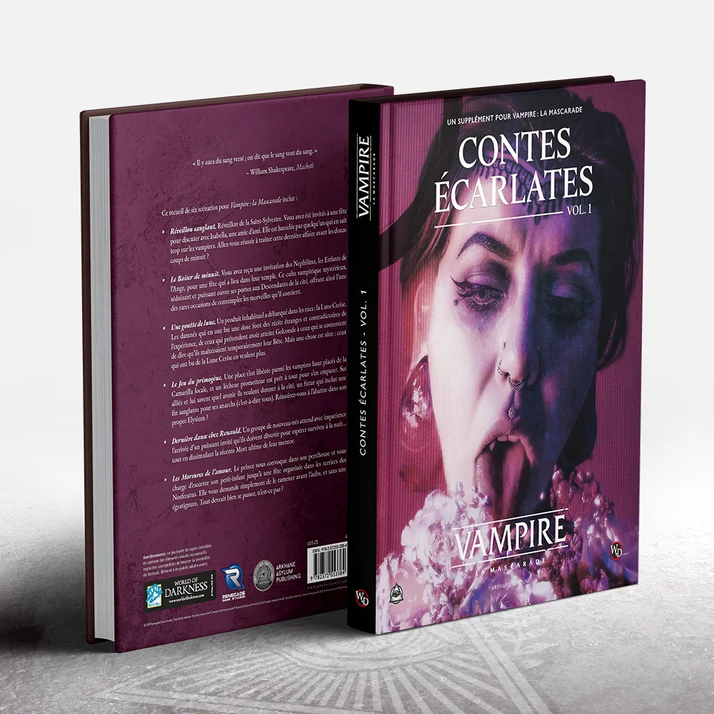 Vampire: la Mascarade - Contes Écarlates vol1 - Arkhane Asylum